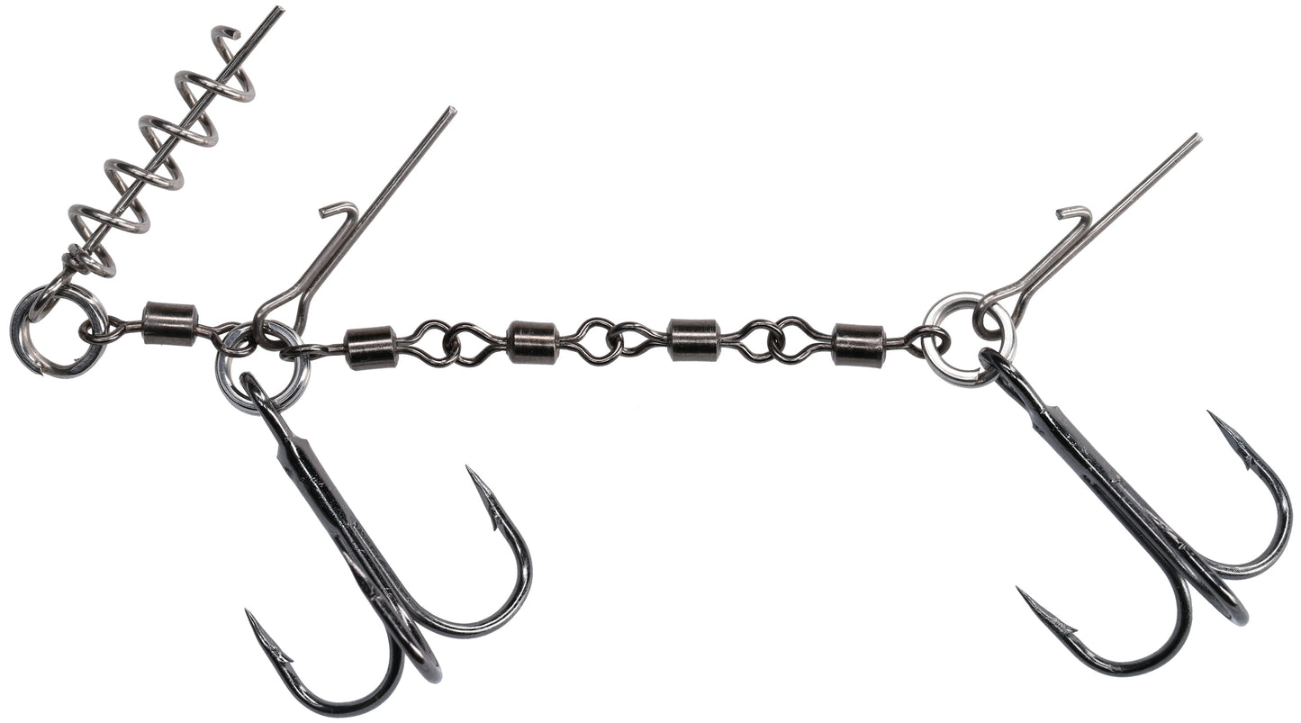 Mikado Jaws Double Evo Stinger 25Kg - Drillinge Nr. 1/0