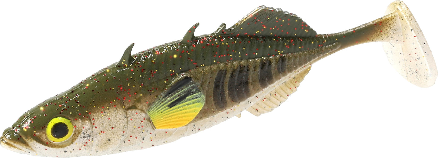 Mikado Real Fish Stickleback 8cm in GREEN PUMPKIN