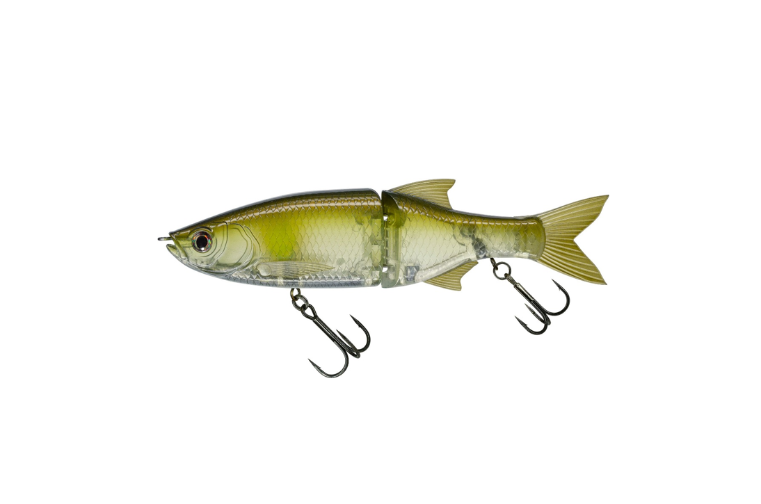 Molix Glide Bait 130 Ghost Ayu – schwimmender Gleitköder mit drehbaren Wirbeln und detailgetreuer Optik für Hecht- und Zanderangeln