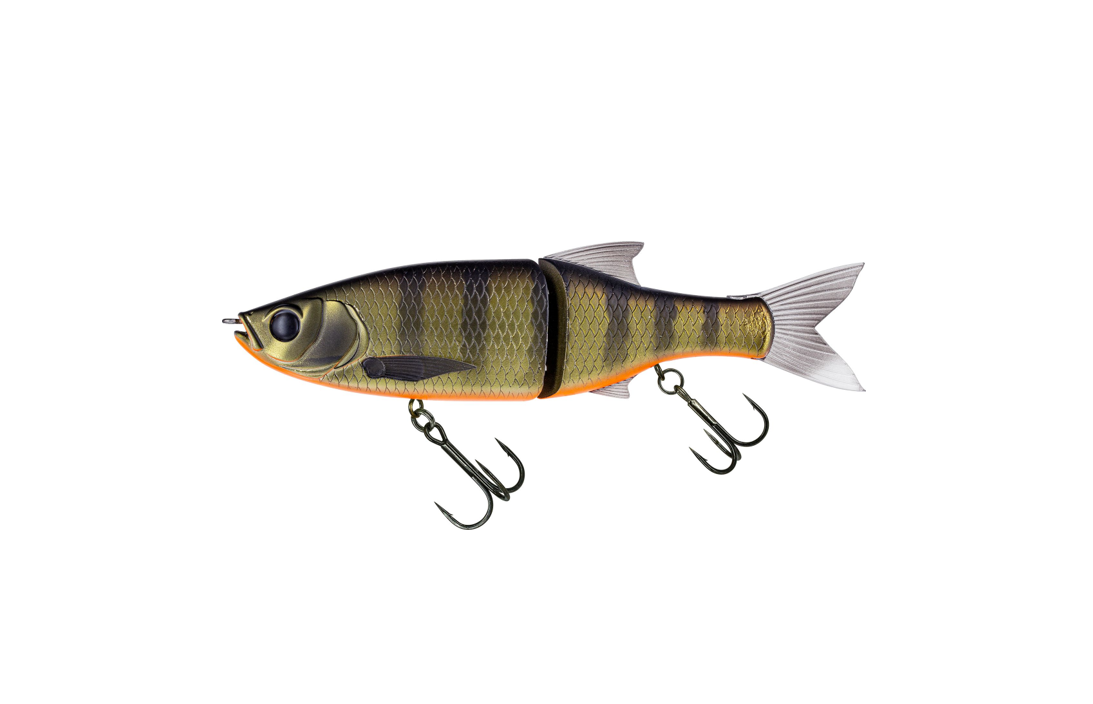 Molix Glide Bait 130 Dark Gill Orange Belly – schwimmender Gleitköder mit drehbaren Wirbeln und detailgetreuer Optik für Hecht- und Zanderangeln