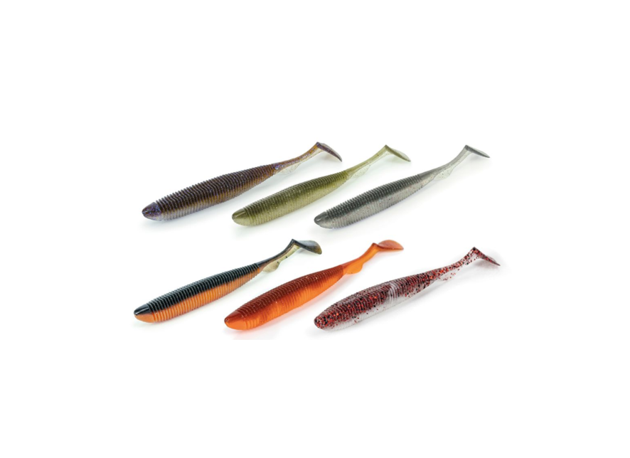 Molix RA Shad 3.5 Swimbait – Mixed Pack mit 6 aromatisierten Gummiködern für Raubfischangeln, 9 cm, natürliche Laufbewegung.