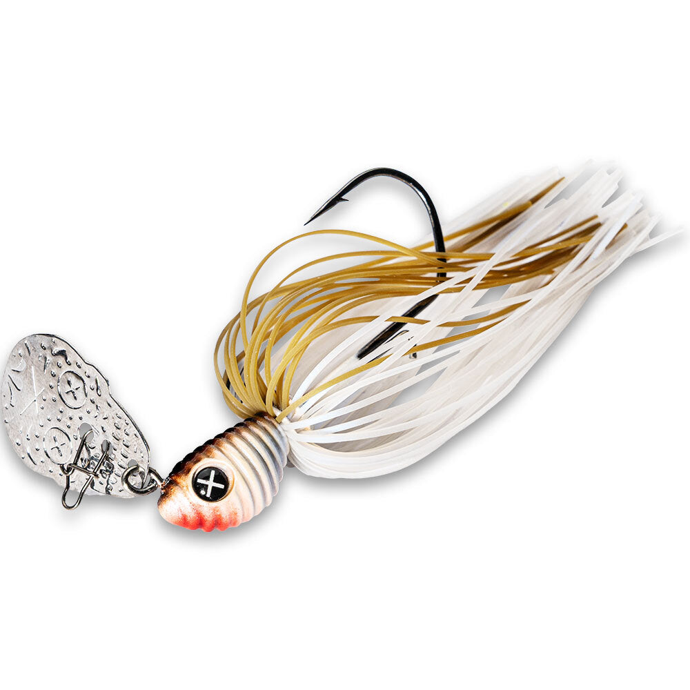 Monkey Lures Razor Lui Chatterbait 14 g mit 3/0 Haken für Barsch, Zander und Hecht mit starken Vibrationen und Trailer-System