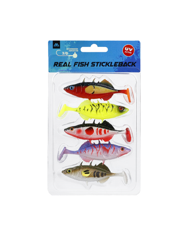 Real Fish Stickleback 8cm Mix Packung