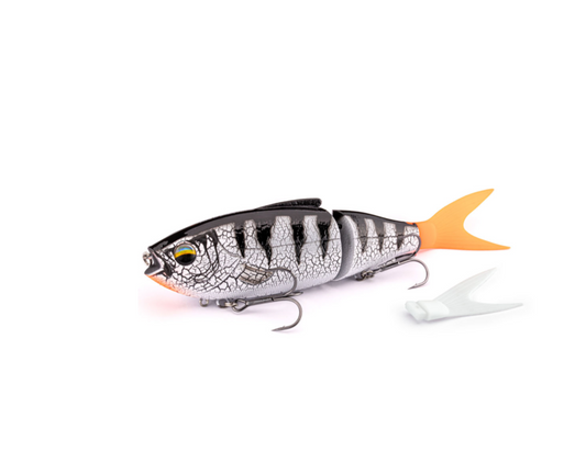 LMAB KØFI Real Vibe 18 cm Swimbait für kapitale Hechte mit S-Kurven-Lauf und aggressivem Ausbrechen beim Twitchen