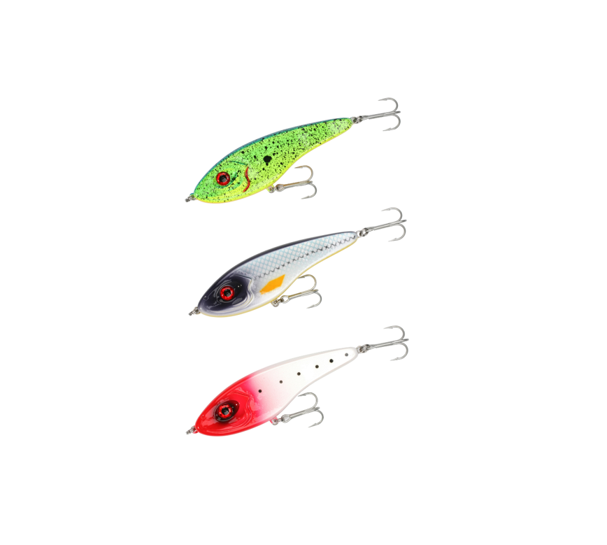 Langsam sinkender Mikado Fishunter Plate Wobbler 11.5cm, ideal für Hechtangeln in flachen und tiefen Gewässern.