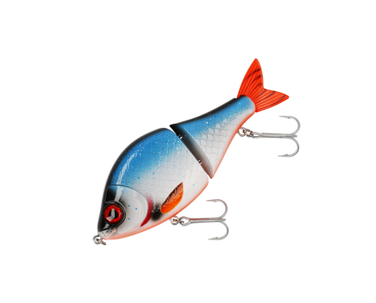 Mikado MFT Swimbait 13cm – langsam sinkender Kunstköder mit 2 wechselbaren Schwänzen für Hechte & Barsche