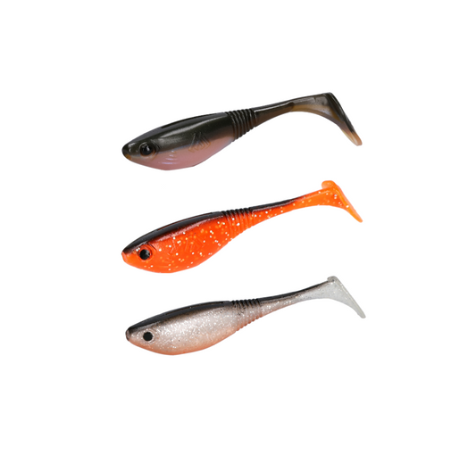 Mikado Spark 8.5cm – Weicher Gummifisch mit voluminösem Körper und großem Schaufelschwanz, ideal für Hecht, Zander & Barsch.