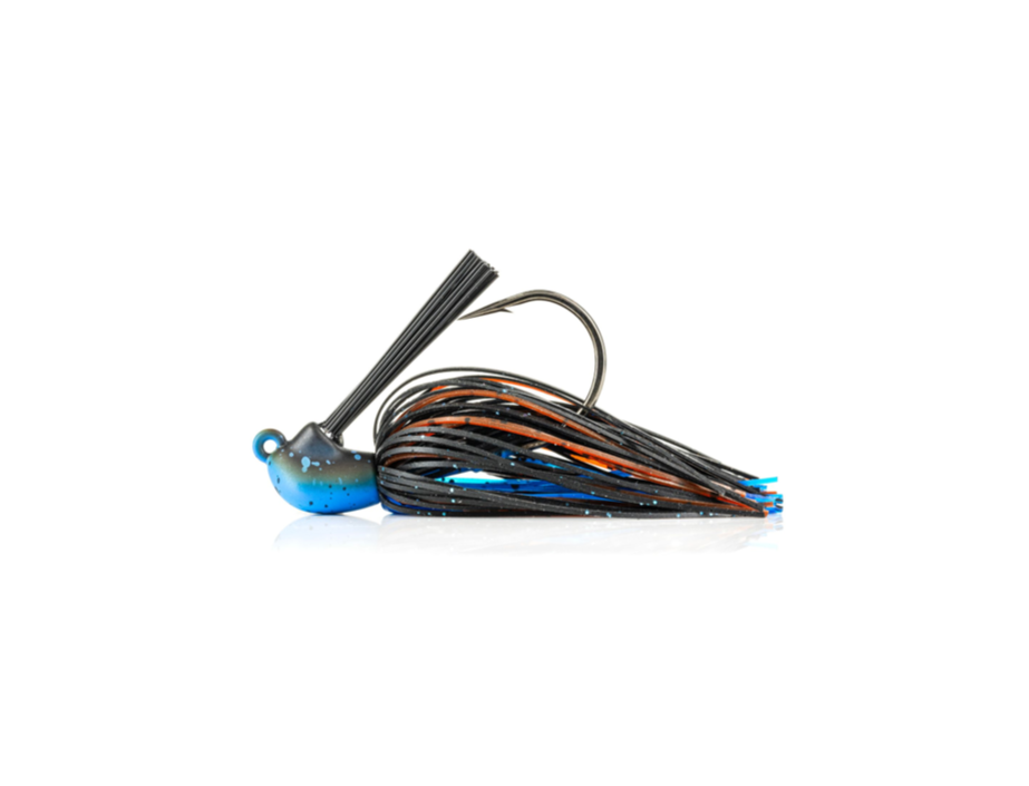 Molix Kento Jig 3/8oz Big O Craw – Skirted Jig mit Weedguard, chemisch geschärftem Haken & natürlichem Silikonskirt für raubfischangeln im cover